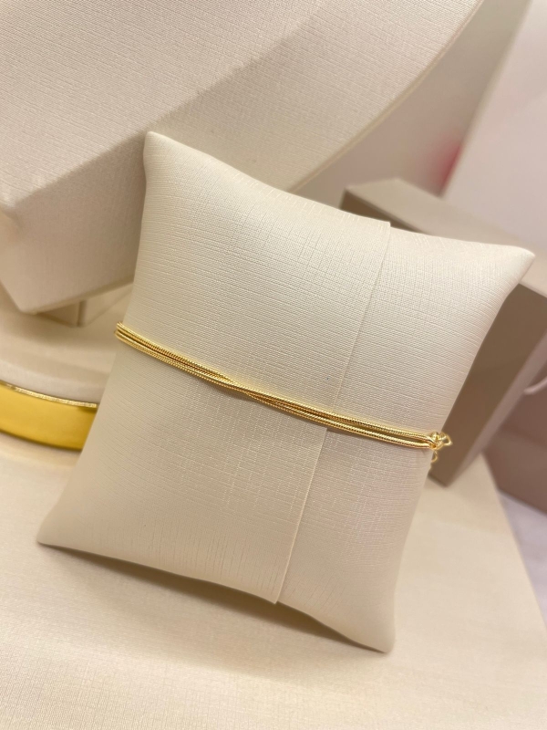 Pulseira de corrente de perola banho em ouro 18k - Image 4