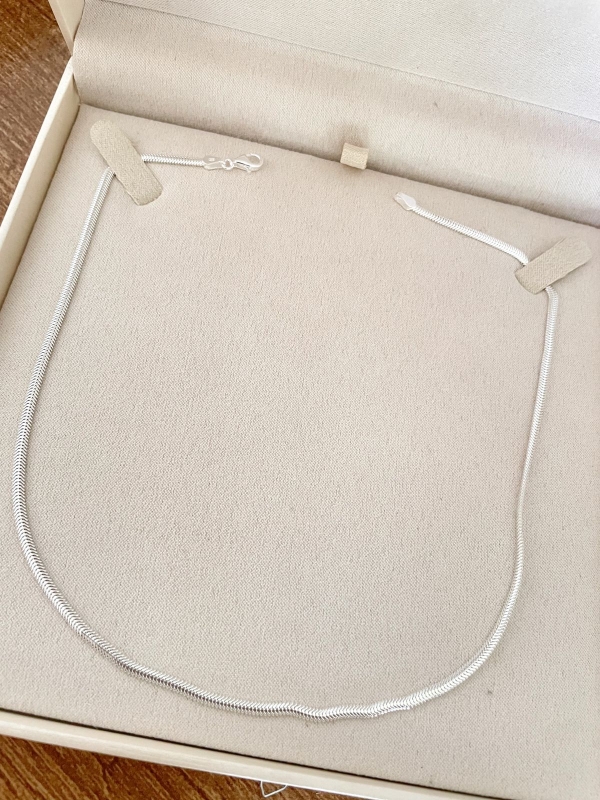 Corrente Malha 40cm Prata 925