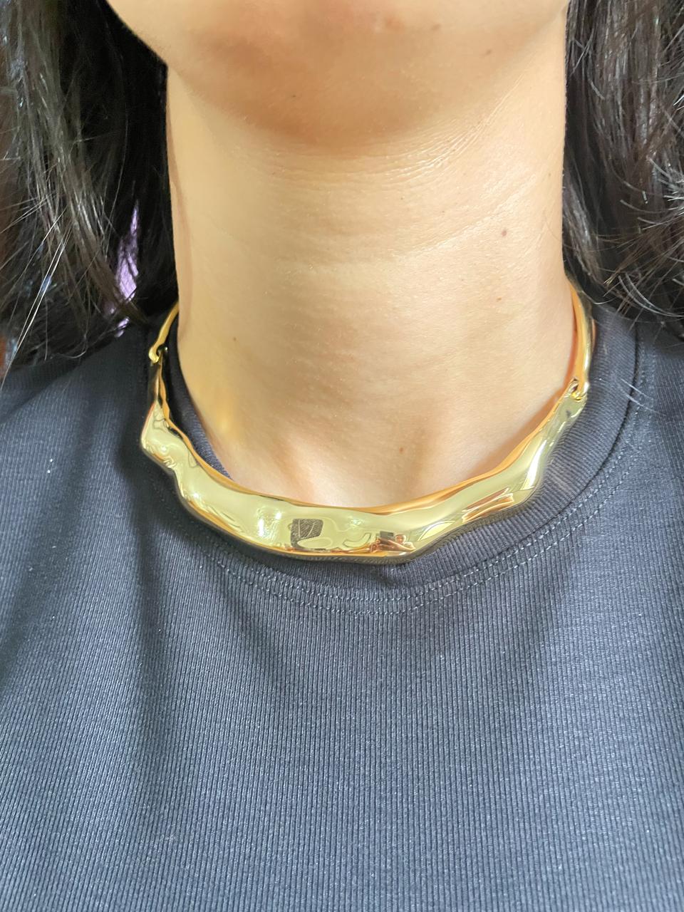 Aro liso banho em ouro 18k - Image 3